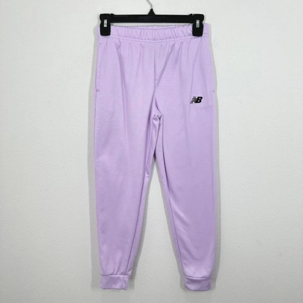 New Balance‎ Kids Girls Lavender Jogger Pants M 10 12 Athletic Track Sweatpants